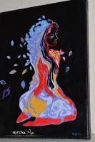 Abstract Painting - Tree Of Life  Woman Tree Acrylic Painting - Acrylic Paint